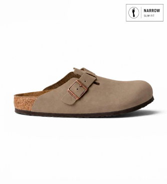 Birkenstock unisex. 960813 Träskor Boston Leo (Smal passform) brun (37), Karta, Ingen, Casual