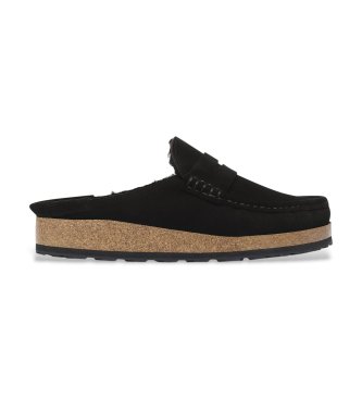 Birkenstock Zuecos Naples Shearling (Ajuste Regular) negro