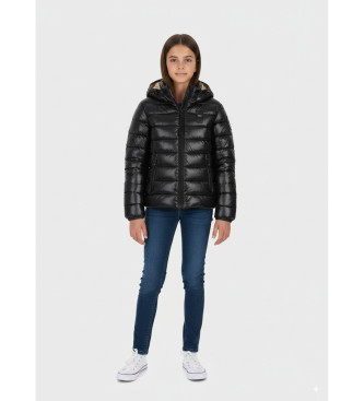 Blauer unisex para niños. 25WBLGC02391 Abrigo plumífero negro (14años= 164cm), Casual, Nylon, moda infantil
