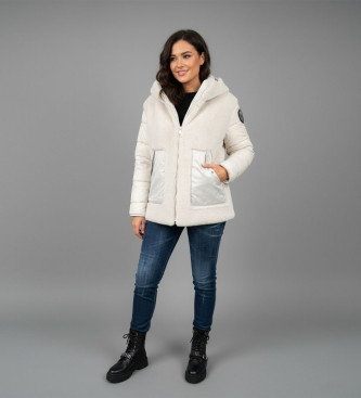 Blauer para mujer. 25WBLDB02106 Chaqueta Estrella blanco (M), Casual, Poliéster, Poliamida, Manga larga