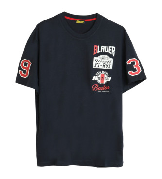 Blauer para hombre. 25SBLUH02150 Camiseta Rider Judson marino (M), Casual, Algodón, Manga corta