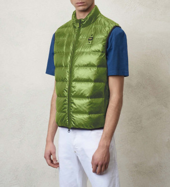 Blauer para hombre. 24SBLUX03054 Chaleco plumífero Ryan verde (M), Casual, Nylon