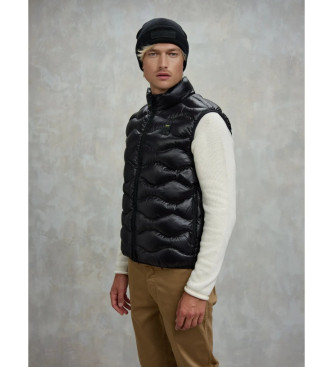 Blauer para hombre. 25WBLUX02081 Chaleco Sleveless Danny negro (M), Casual, Poliéster