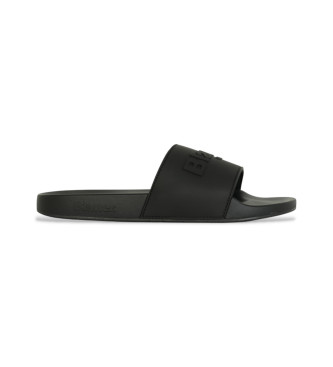 Blauer para mujer. S5JASPER03 Chanclas Slipper negro (44), Plano, Ninguno, Casual, Beachwear