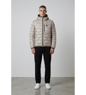 Blauer para hombre. 26SBLUC03177 Chaqueta Wave beige (M), Casual, Poliéster