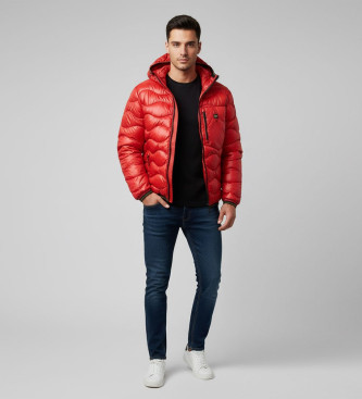 Blauer para hombre. 25WBLUC03074 Chaqueta Wave roja (S), Rojo, Casual, Poliamida, Manga larga