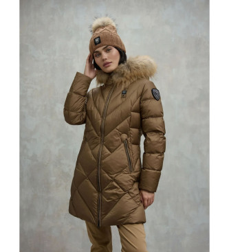 Blauer para mujer. 25WBLDK03098 Plumífero Althea beige, dorado (S), Casual, Poliamida