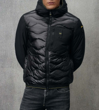 Blauer para hombre. 24WBLUC08034 Plumífero Con Relleno Mixto Albert negro (M), Casual, Nylon, Blauer outlet 2024.
