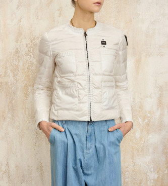 Blauer für Damen. 25SBLDC03007 Rose Kurzmantel weiß (M), Lässig, Polyester