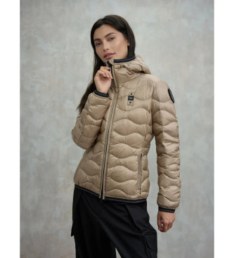 Blauer para mujer. 25WBLDC03095 Plumífero de ondas Camelia beige (XS), Casual, Poliamida