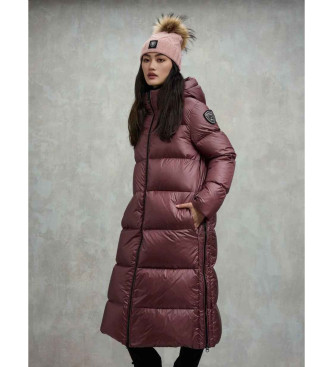 Blauer para mujer. 25WBLDK03161 Plumífero largo Celia granate (M), Casual, Poliéster