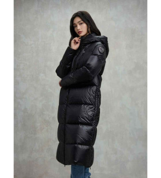 Blauer para mujer. 25WBLDK03161 Plumífero largo Celia negro (S), Casual, Poliéster