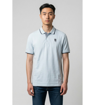 Blauer för män. 26SBLUT02288 Damon blå polotröja (S), Casual, Bomull, Kort ärm