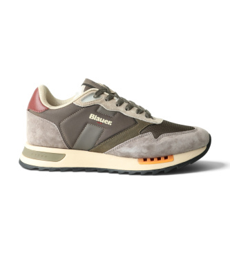 Ryder-sneakers, taupe/grön