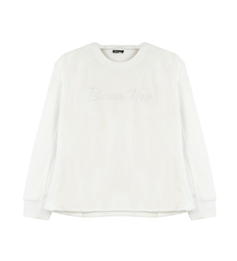Blauer para mujer. 25SBLDF03201 Sudadera Carlotta blanco (L), Casual, Algodón