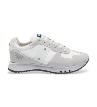 Blauer para hombre. S5TOKYO01 Zapatillas de Piel Tokyo01 blanco (42), Plano, Cordones, Casual