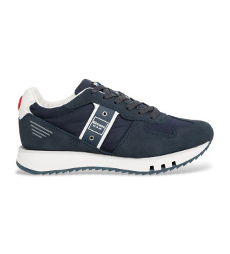 Blauer para hombre. S5TOKYO01 Zapatillas de Piel Tokyo01 marino (44), Plano, Cordones, Casual