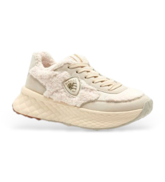 Blauer para mujer. F5LYNN02 Zapatillas Lynn 02 beige (41), 3 a 5cm, Ante, Cordones, Casual
