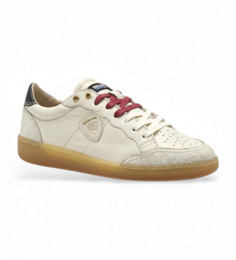 Blauer para hombre. S6MURRAY21 Zapatillas Murray 21 beige (43), Piel, Plano, Cordones, Casual