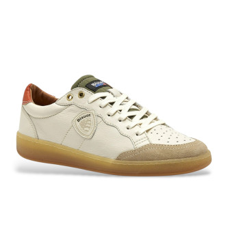 Blauer para hombre. S6MURRAY21 Zapatillas Murray 21 beige,verde (41), Piel, Plano, Cordones, Casual