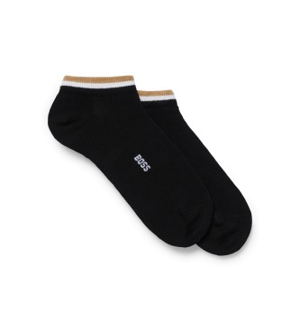 Pack 2 Pares de Calcetines Stripes negro (43-46), Homewear, Algodón