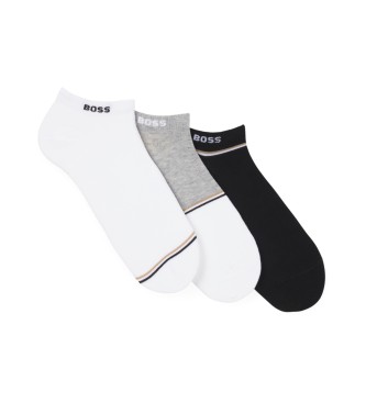 BOSS para hombre. 50537527 Set de3 calcetines Colorblock ulticolor (43-46), Homewear, Multicolor, Algodón