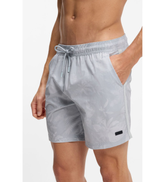 BOSS para hombre. 50540089 Bañador Alain azul (M), Gris, Beachwear, Poliéster