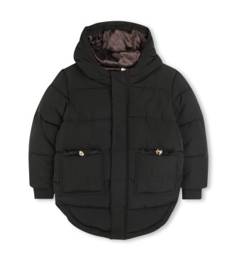 BOSS unisex para niños. J52427 Anorak Elegant negro (4años= 102cm), Casual, Poliéster, moda infantil