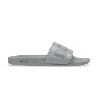 BOSS para hombre. 50536835 Chanclas Aryeh gris (40), Plano, Ninguno, Beachwear