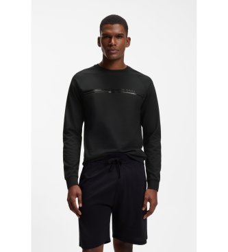 BOSS para hombre. 50554791 Sudadera Authentic negro (L), Homewear, Poliéster