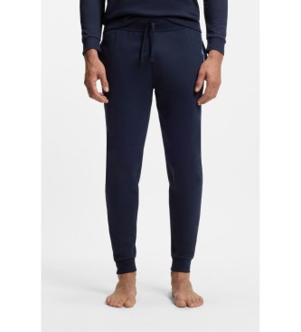 BOSS para hombre. 50554784 Pantalón Felpa Logo y Raya marino (M), Casual, Deportivo, Algodón