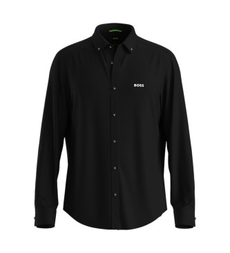 BOSS para hombre. 50533163 Camisa B Motion negro (XXL), Casual, Algodón, Manga larga