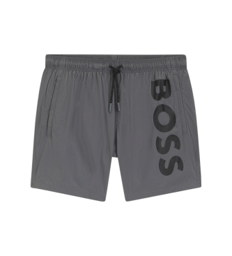 BOSS para hombre. 50514502 Bañador Octopus gris (XL), Beachwear, Poliamida