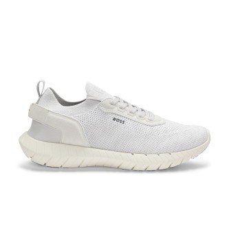 BOSS para hombre. 50563857 Zapatillas Motion Slon kns blanco (41), Plano, Cordones, Casual