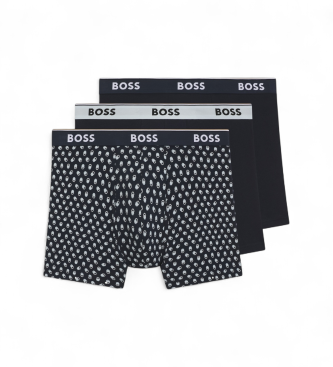 BOSS Set 3 bóxers Des marino