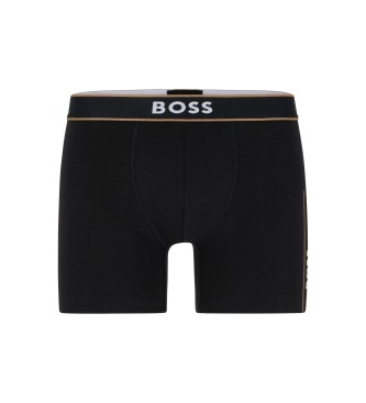 BOSS para hombre. 50484020 Bóxer elástico con logo en la cintura negro (L), Casual, Algodón