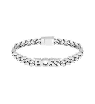 Brazalete de eslabones Kassy plata (OSFA), Casual, Acero Inoxidable