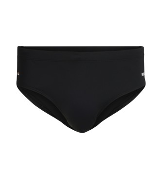 BOSS para hombre. 50515714 Bañador slip de punto negro (M), Beachwear, Poliamida, Sostenible