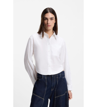 BOSS para mujer. 50548402 Camisa Boskota blanco (36), Casual, Algodón, Manga larga