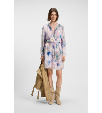 BOSS para mujer. 50544021 Vestido Denvont multicolor (S), Casual, Viscosa, Manga larga