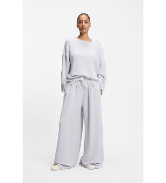 BOSS para mujer. 50554282 Pantalón Elenyx gris (S), Casual, Algodón