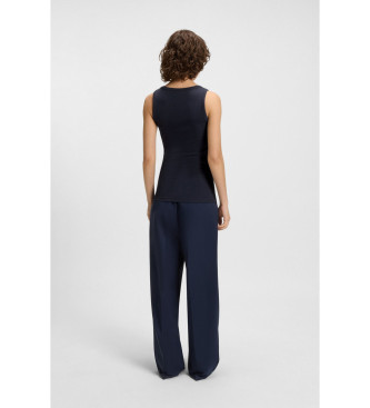 BOSSvoor vrouwen. 50547548 T-shirt C Ematites blauw (L), Casual, Synthetisch