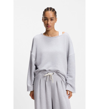 BOSS para mujer. 50554274 Sudadera Enely gris (XS), Casual, Algodón