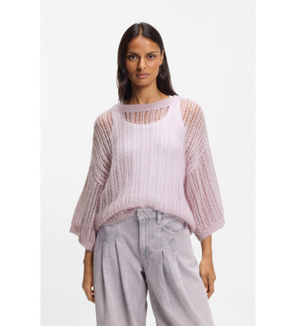 BOSS para mujer. 50554632 Jersey Frug lila (XS), Casual, Rosa, Poliamida