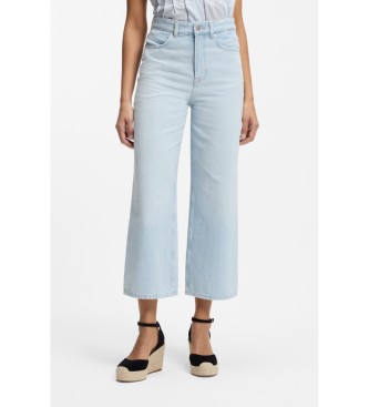 BOSS para mujer. 50558703 Jeans Straight Fit azul (31/26), Casual, Poliéster