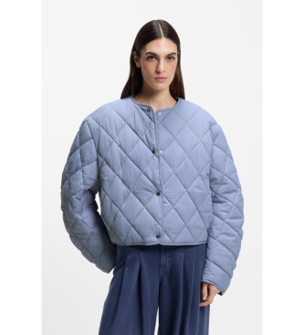 Para mujer. 50553785 Chaqueta repelente al agua con guateado romboidal (38), Casual, Poliéster