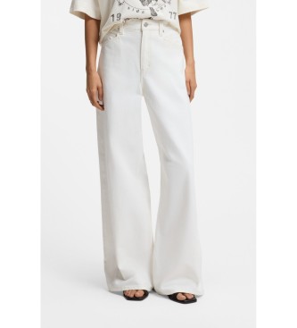 BOSS para mujer. 50558723 Jeans Relaxed Fit blanco (29/32), Casual, Poliéster