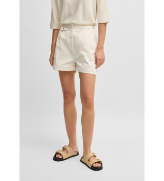 BOSS para mujer. 50540402 Pantalón Taschi blanco (42), Beige, Casual, Algodón