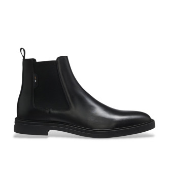 BOSS para hombre. 50552527 Botines de Piel Calev negro (39), Plano, Ninguno, Casual