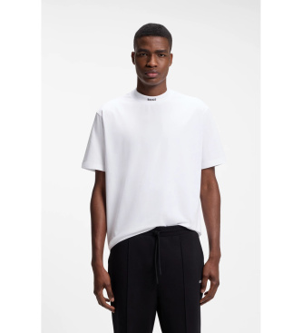 BOSS Camiseta Collar blanco